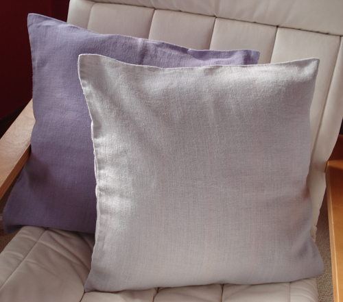 Hemp Cushion Cover - Ice Grey, 45cm x 45cm